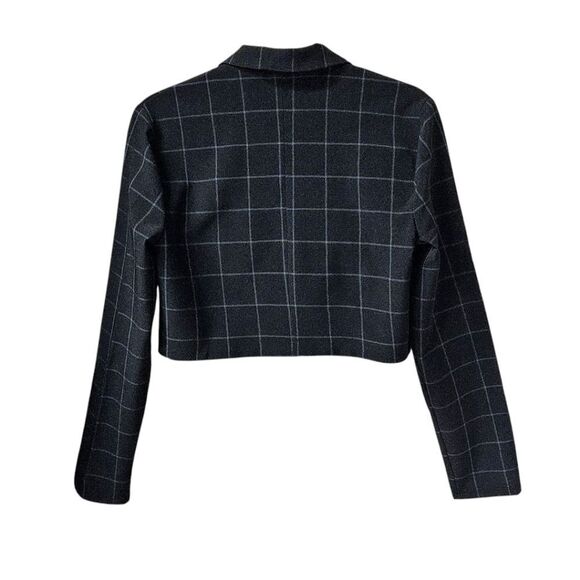 KINGSTON GRAY Juniors 2Pc Black & White Pin- Stripe Skirt Suit Set Size XL - Picture 11 of 16